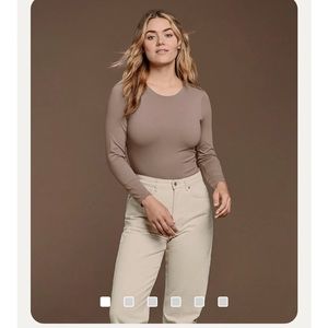 Like new nuudes bodysuit —color Mocha